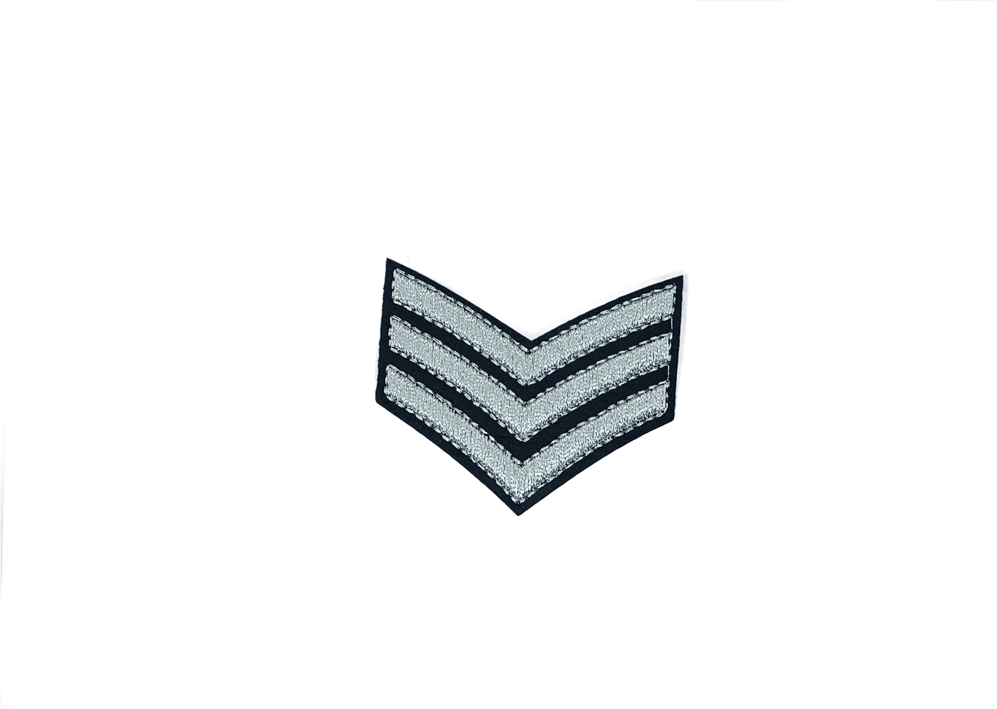 Patch – Sergeant's Badge (silver or gold), 6.5 x 4 cm