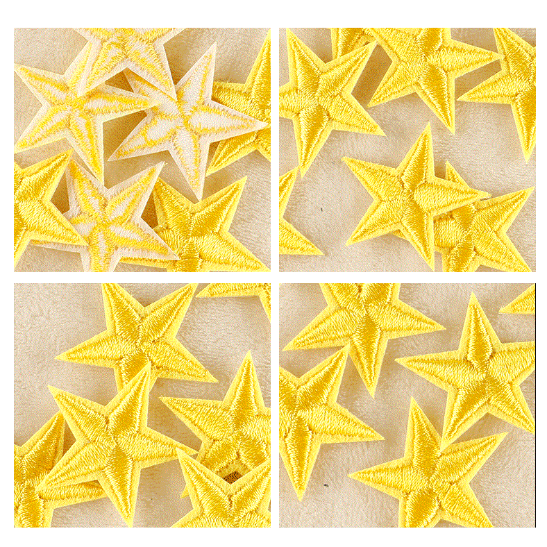 Gold star patch - 2.8 cm, thermal bonding ⭐