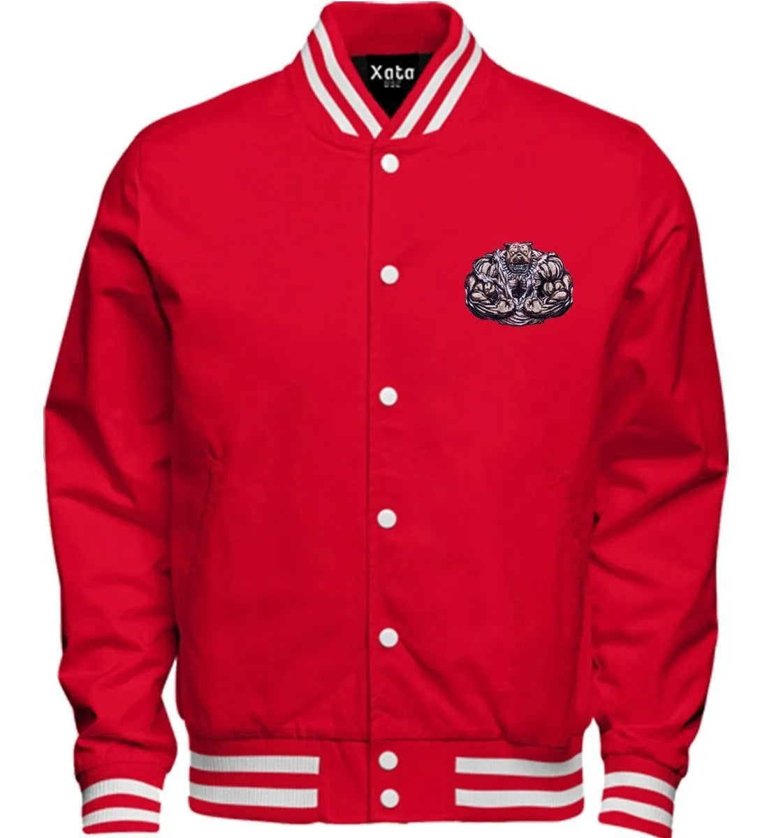 Бродирана нашивка Savage Bear – Разярен мутант мечок, 8.6x6.4 см