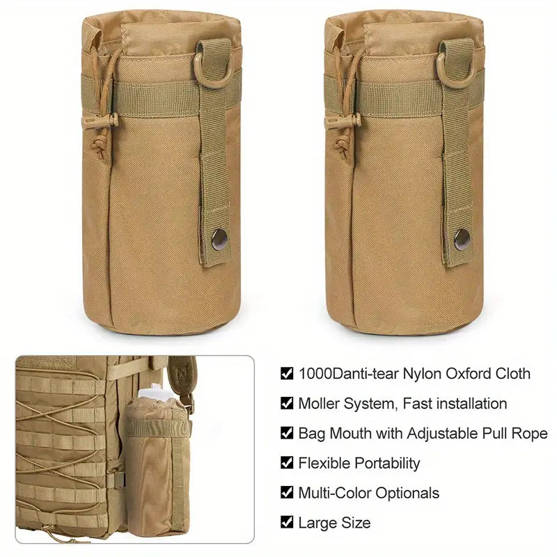 Geanta Tactica Crossbody Sistem MOLLE Impermeabil + Cadou 2 Petice si Carabiniere, Personalizare