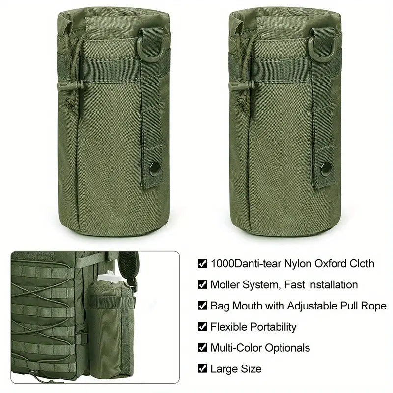 Geanta Tactica Crossbody Sistem MOLLE Impermeabil + Cadou 2 Petice si Carabiniere, Personalizare