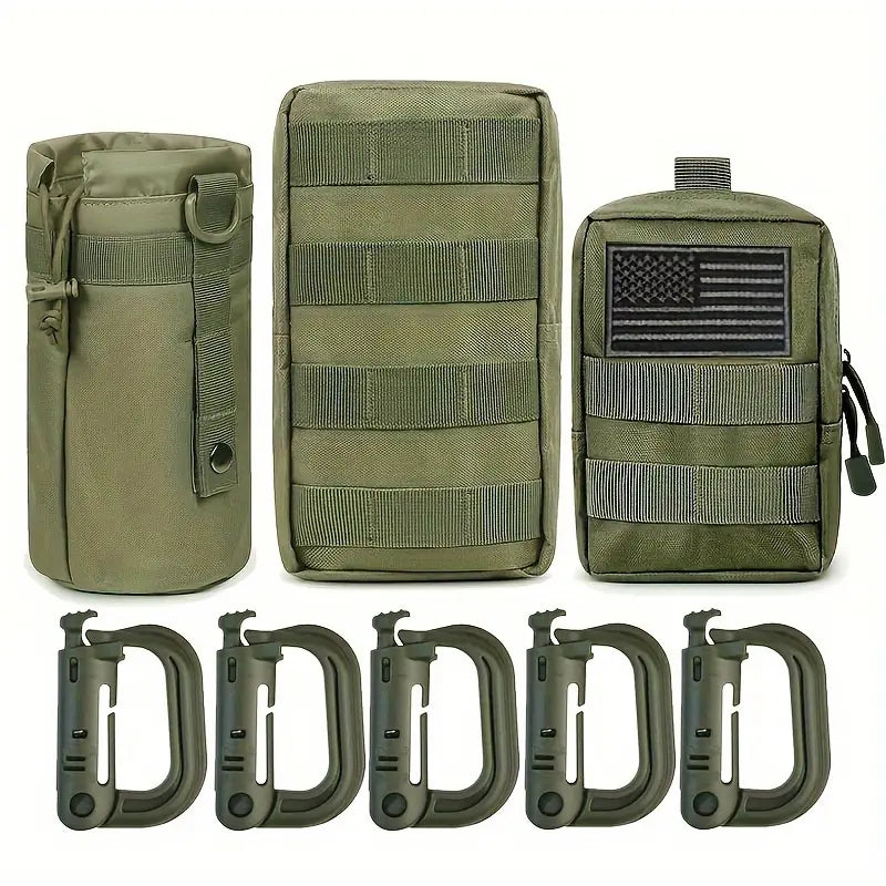 Geanta Tactica Crossbody Sistem MOLLE Impermeabil + Cadou 2 Petice si Carabiniere, Personalizare