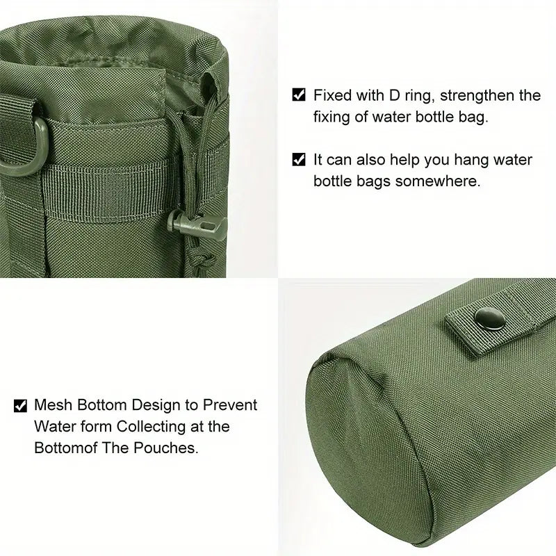 Geanta Tactica Crossbody Sistem MOLLE Impermeabil + Cadou 2 Petice si Carabiniere, Personalizare