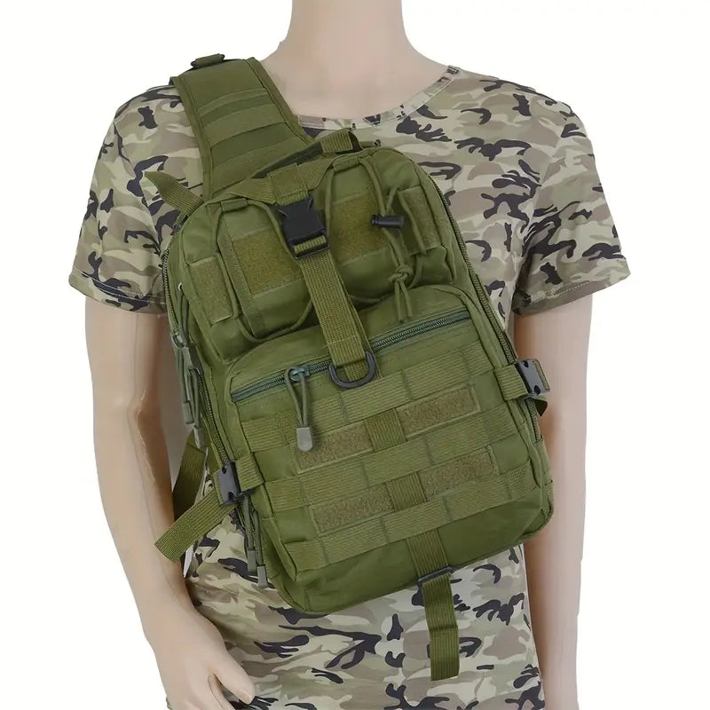 Тактическа раница 10L – MOLLE система, водоустойчива, олекотена + Подарък Нашивка, Персонализиране
