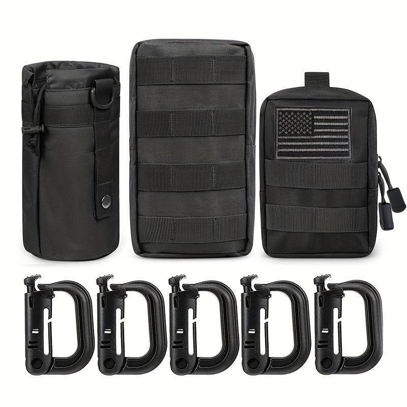 Geanta Tactica Crossbody Sistem MOLLE Impermeabil + Cadou 2 Petice si Carabiniere, Personalizare