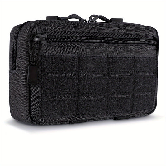 Тактическа MOLLE органайзер чанта – 1000D EDC калъф с отделения и лазерно изрязани ленти + подарък нашивка