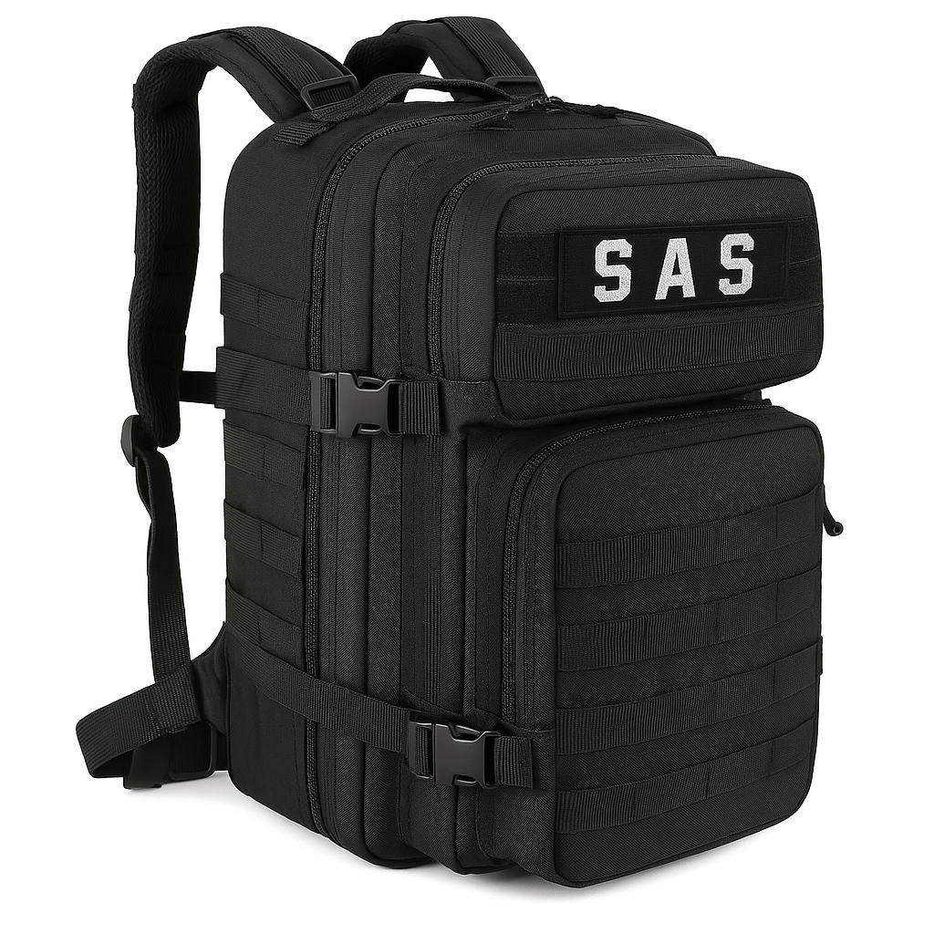 Tactical patch SAS – embroidered emblem with Velcro (13.5x3 cm)