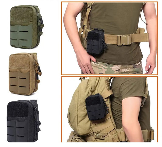 Тактическа MOLLE чантичка с велкро панел + подарък нашивка