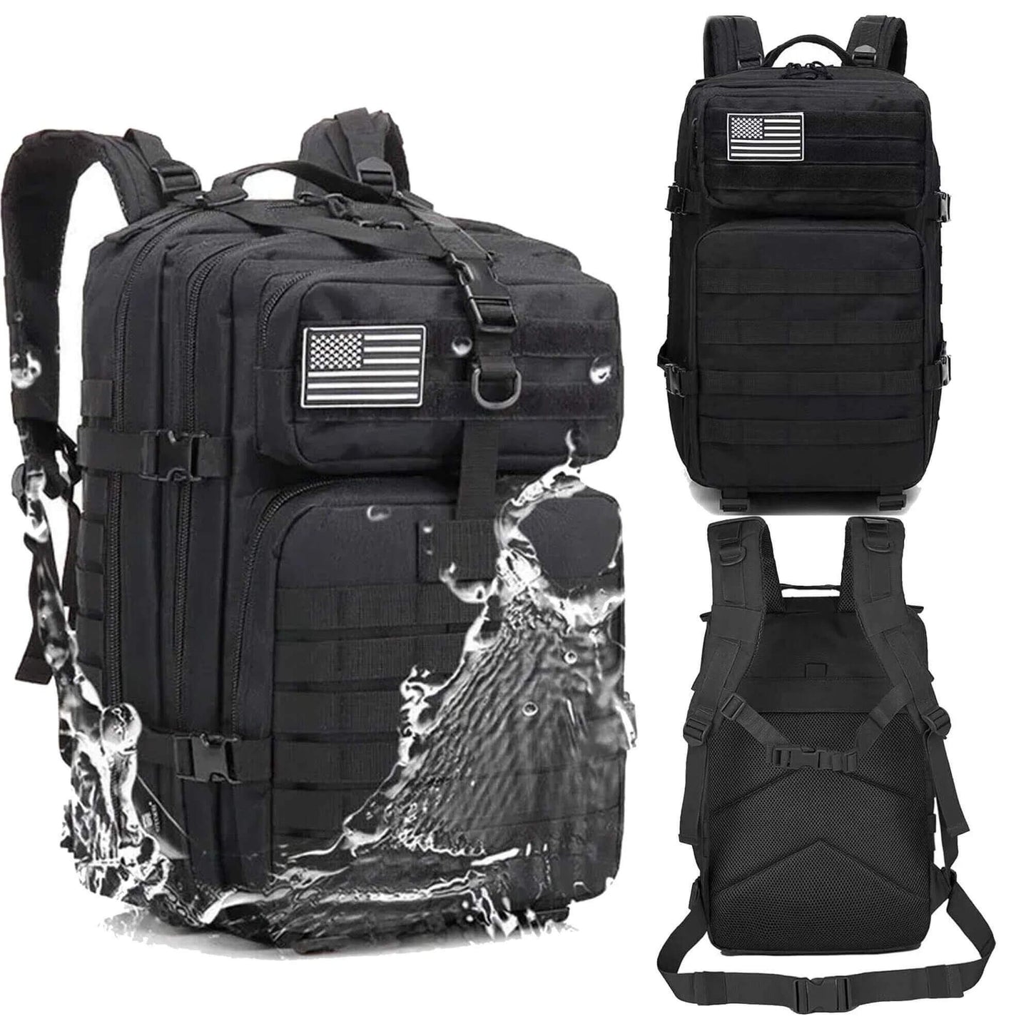 45L Military Tactical Backpack with MOLLE System - Universal Assault and Hiking Backpack