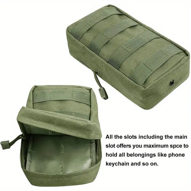 Geanta Tactica Crossbody Sistem MOLLE Impermeabil + Cadou 2 Petice si Carabiniere, Personalizare