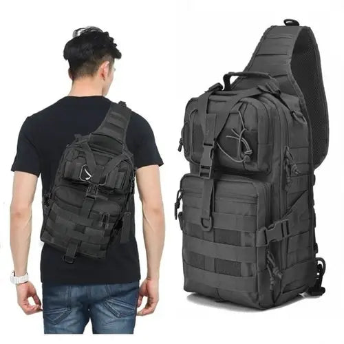 Тактическа раница 10L – MOLLE система, водоустойчива, олекотена + Подарък Нашивка, Персонализиране