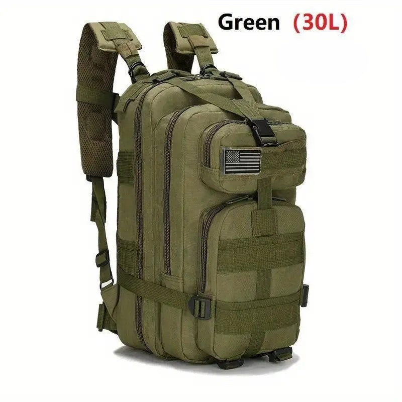 Тактическа раница 30L – 1000D Oxford, военна MOLLE раница за къмпинг, лов и спорт + подарък нашивка
