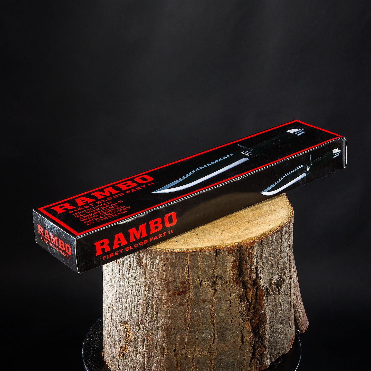 Rambo Survival Knife First Blood Part 2 with Signature - Кожена кания и премиум кутия - JAFRA