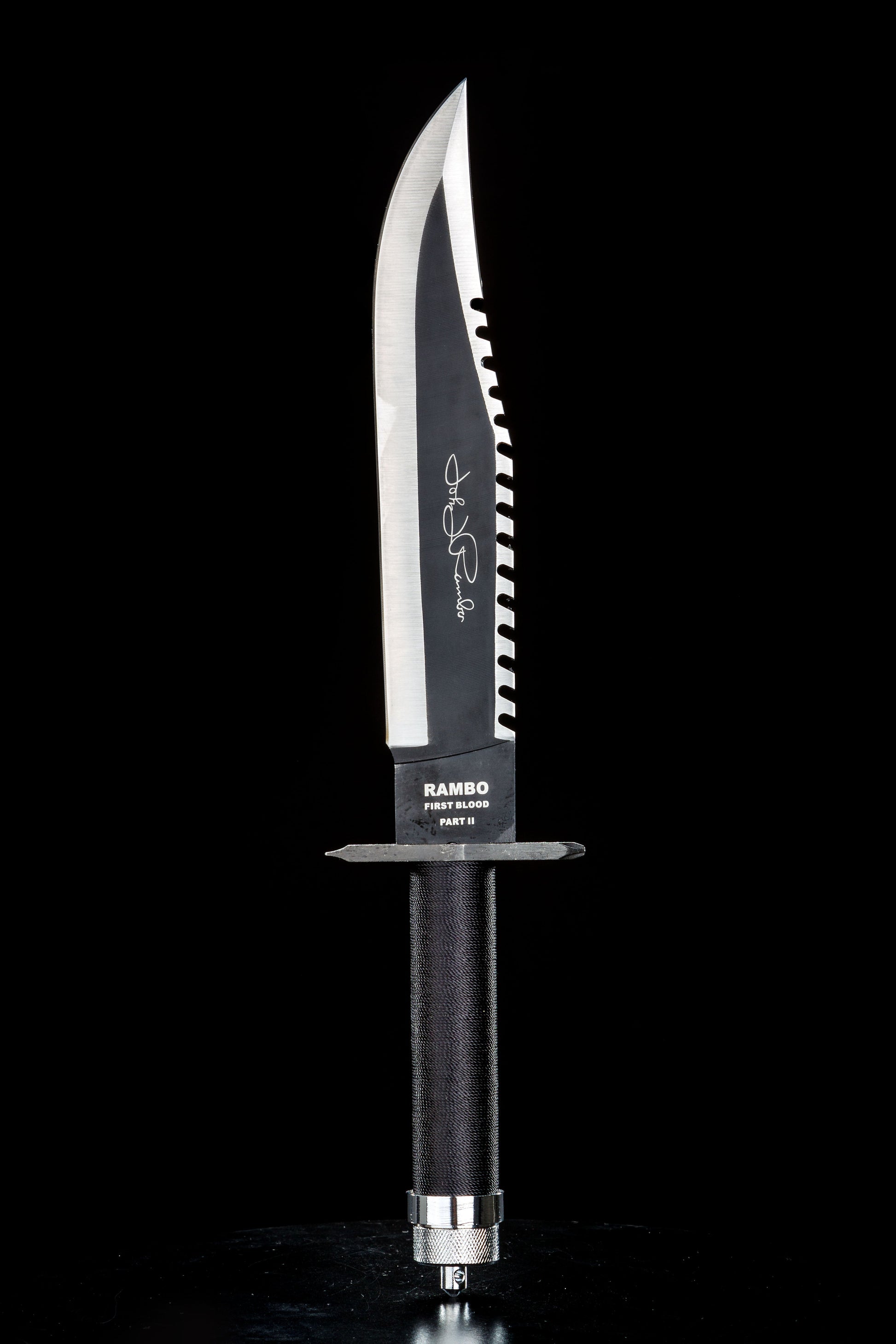 Rambo Survival Knife First Blood Part 2 with Signature - Кожена кания и премиум кутия - JAFRA