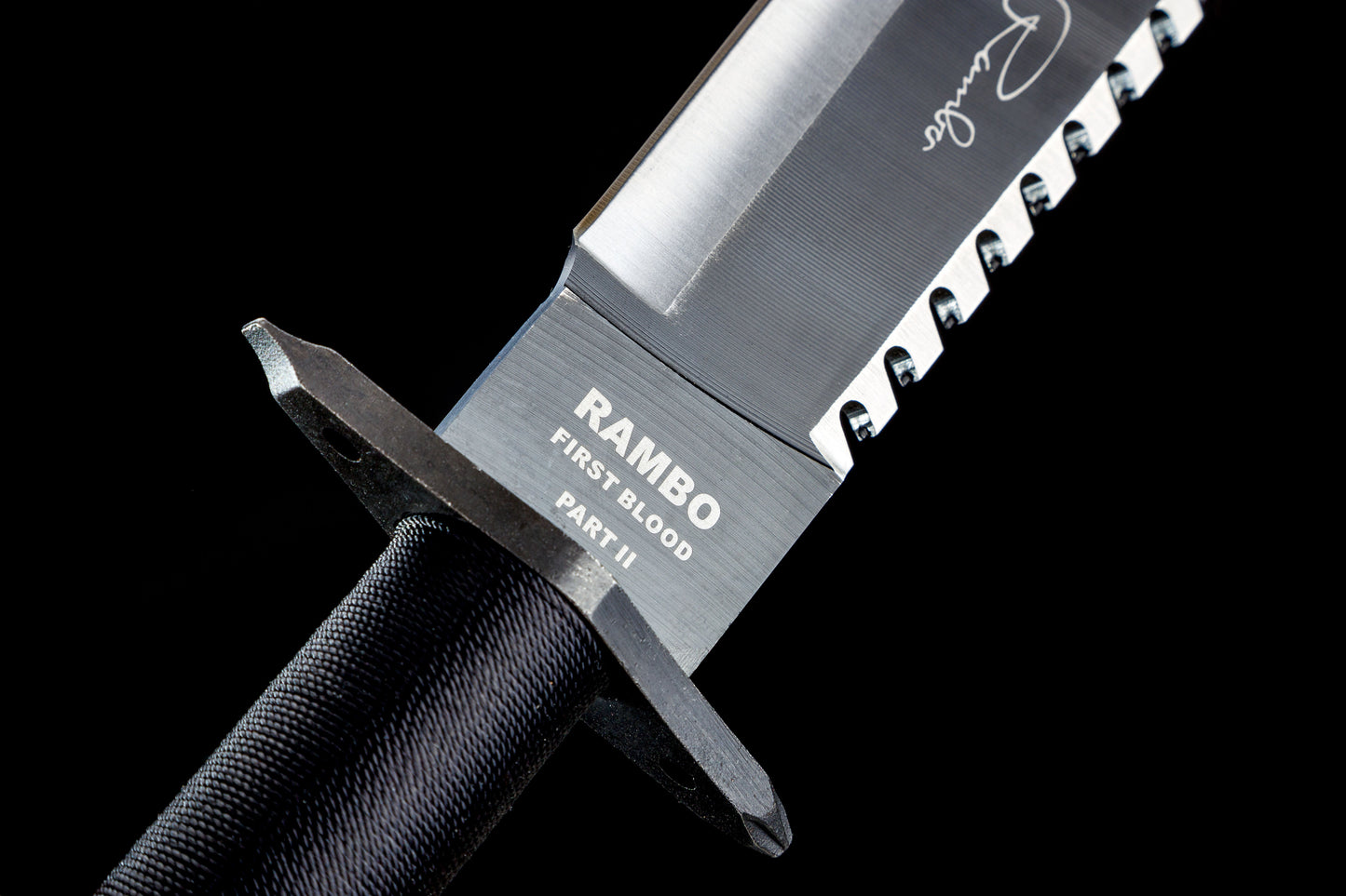 Rambo Survival Knife First Blood Part 2 with Signature - Кожена кания и премиум кутия - JAFRA