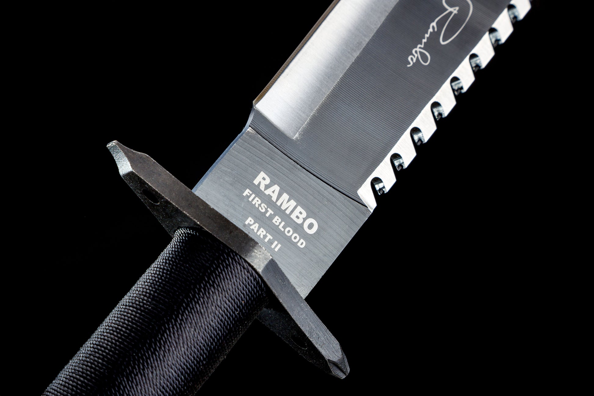 Rambo Survival Knife First Blood Part 2 with Signature - Кожена кания и премиум кутия - JAFRA